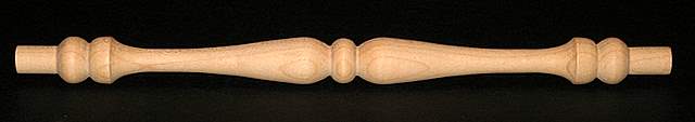 8-1/2" Birch Wood Furniture Spindle - Click Image to Close